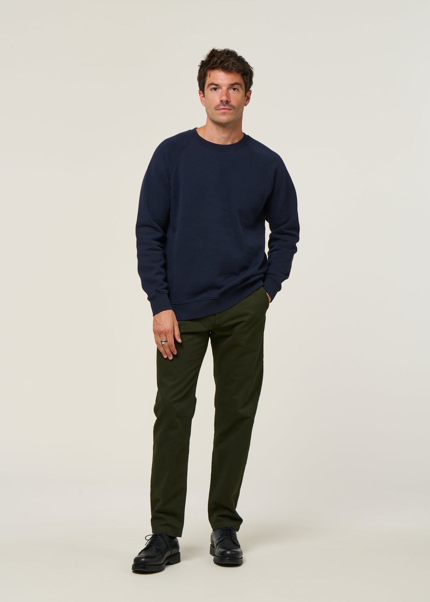 Sweat en coton bio | bleu "matisse - navy"