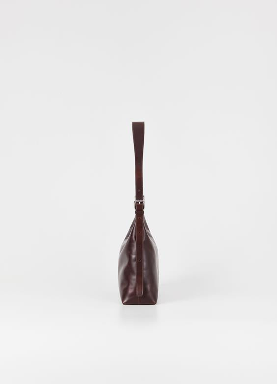 Sac à main en cuir certifié | marron "bari"
