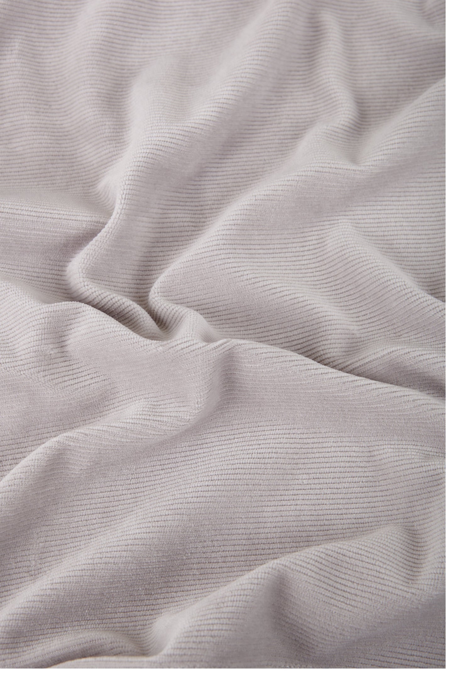 T-shirt ample velours en coton bio | gris clair "basic t-shirt velour - fog"