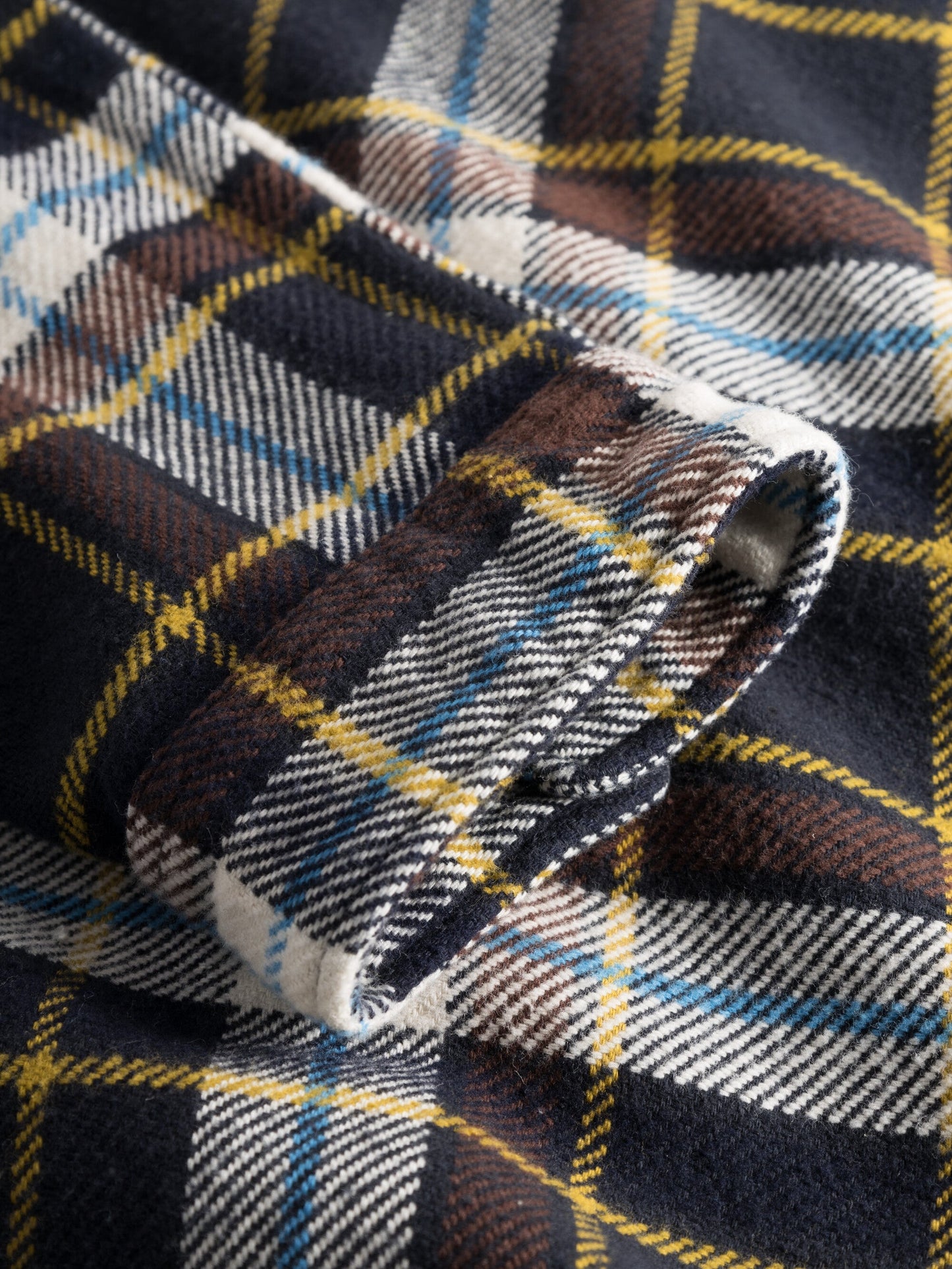 Surchemise à carreaux en coton bio | multicolore "big checked heavy flannel overshirt"