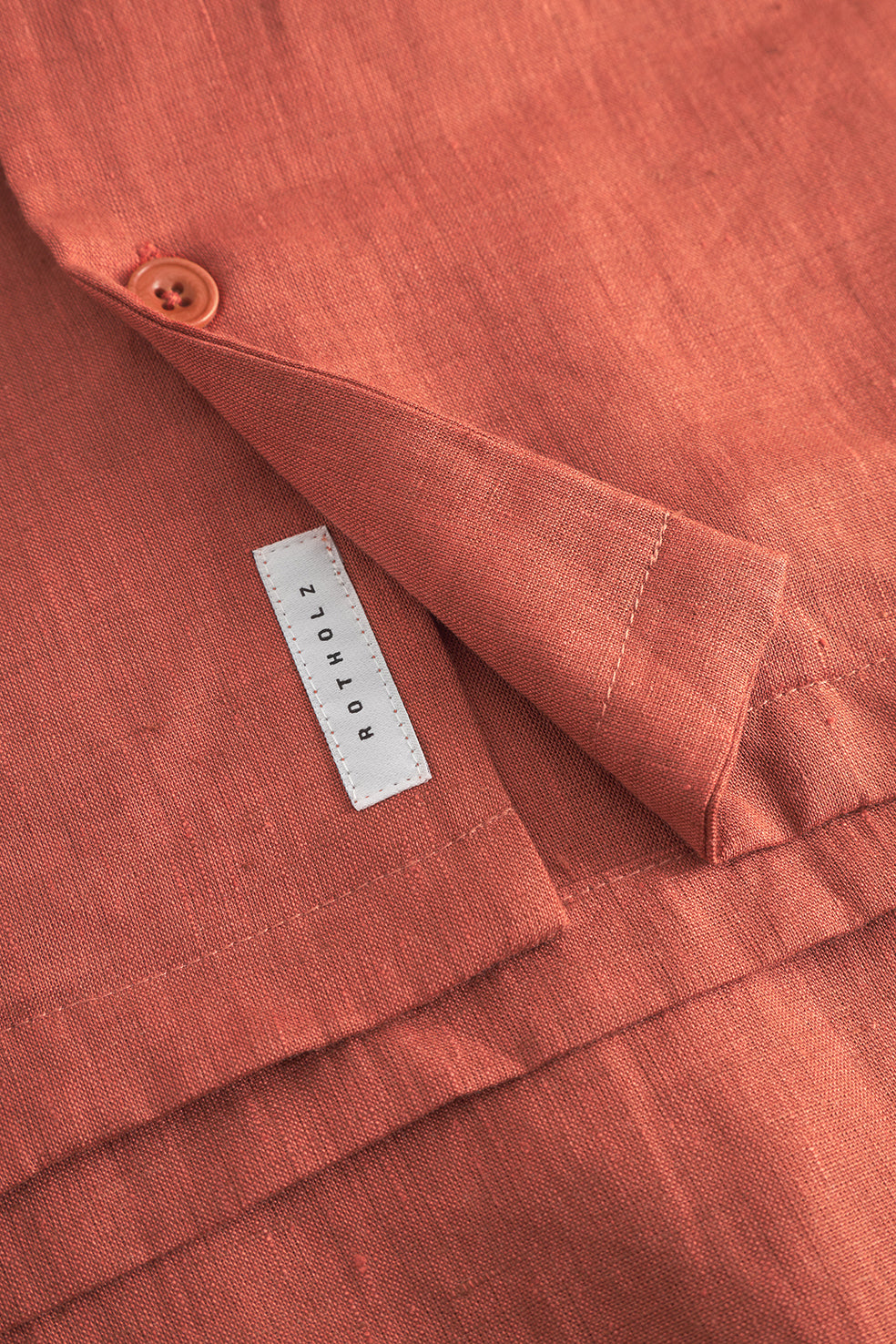 Chemise manches courtes en coton bio | rouge "bowling shirt - dusty red"