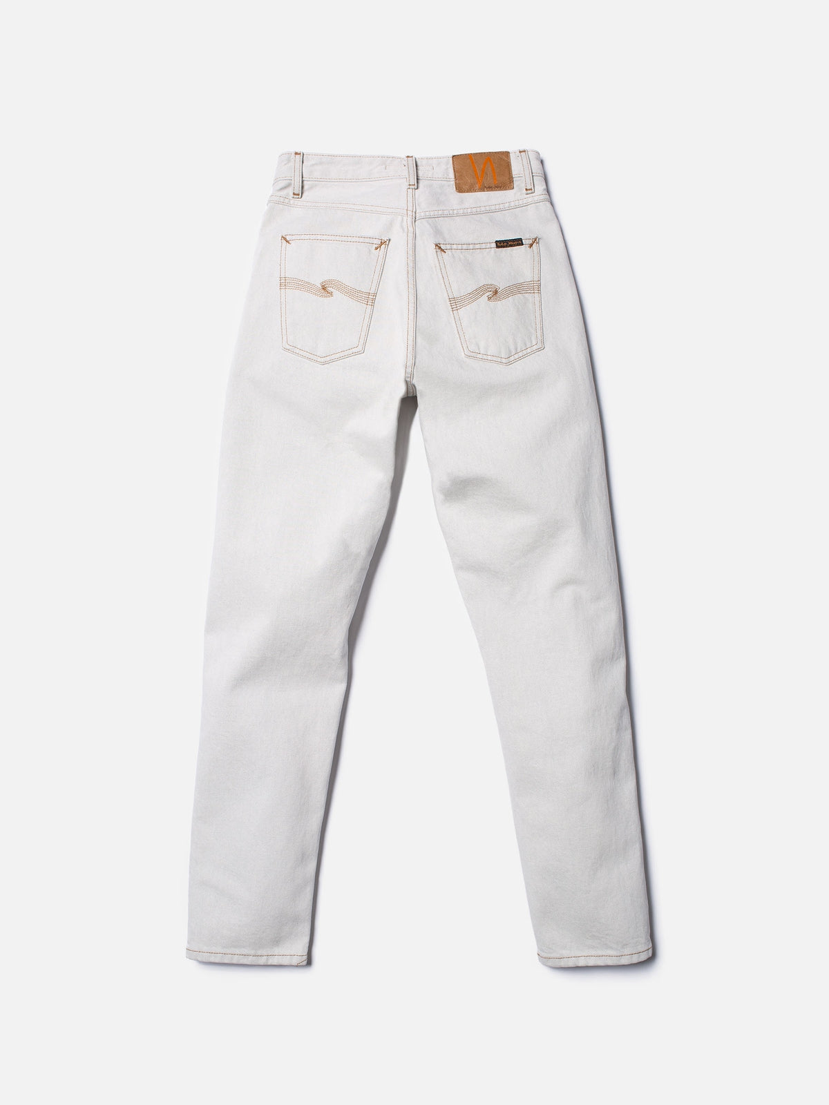 Jean mom blanc en coton bio - breezy britt clay white