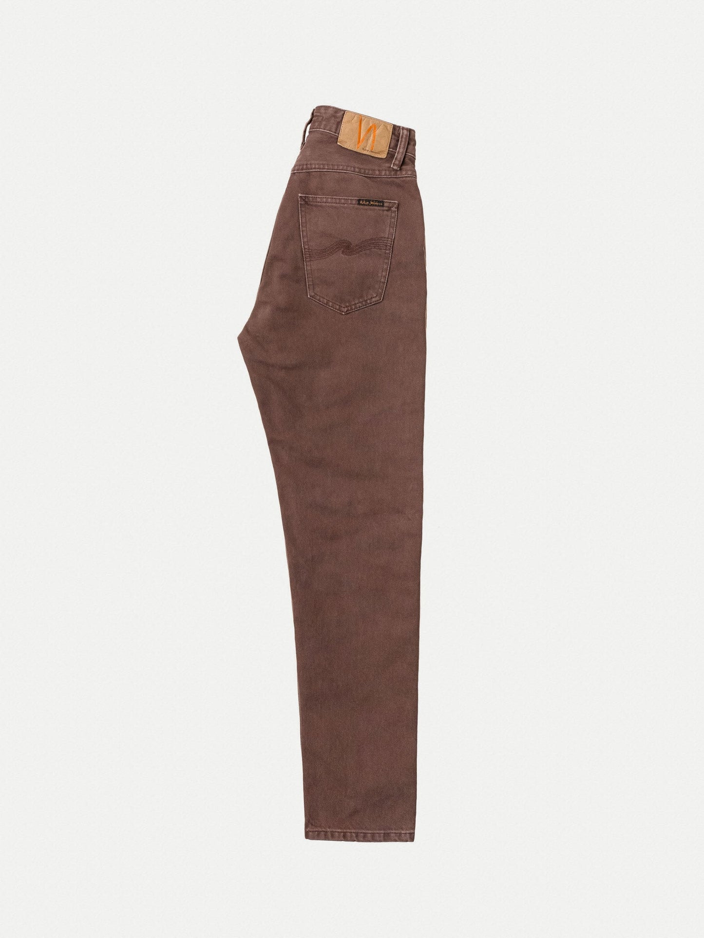 Jean mom marron en coton bio - breezy britt washed cinnamon