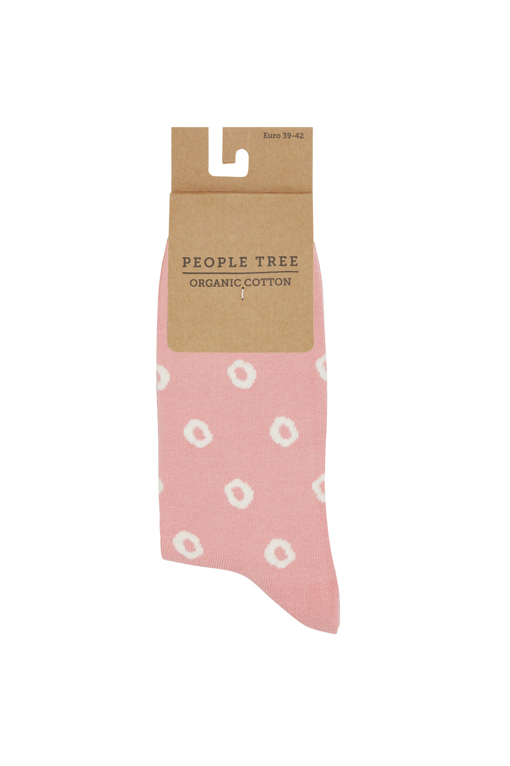 Chaussettes hautes roses à motifs en coton bio - shibori pattern socks
