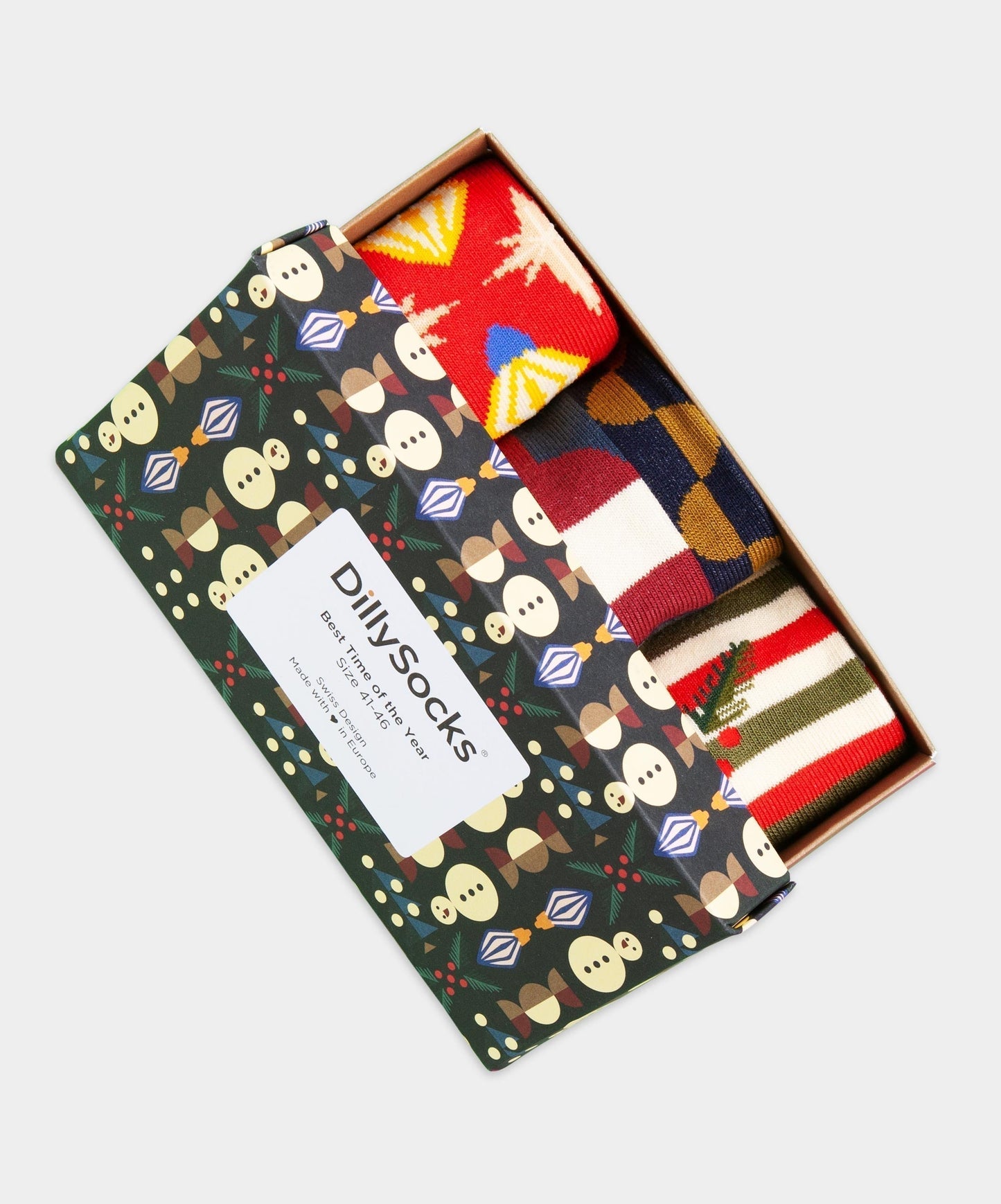 Pack 3 paires chaussettes en coton bio | multicolore "best time of the year"