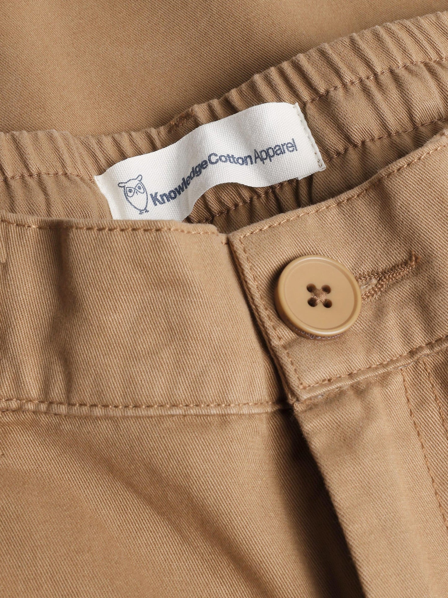 Pantalon ballon en coton biologique | gris "chloe barrel mid-rise twill chino tuffet"