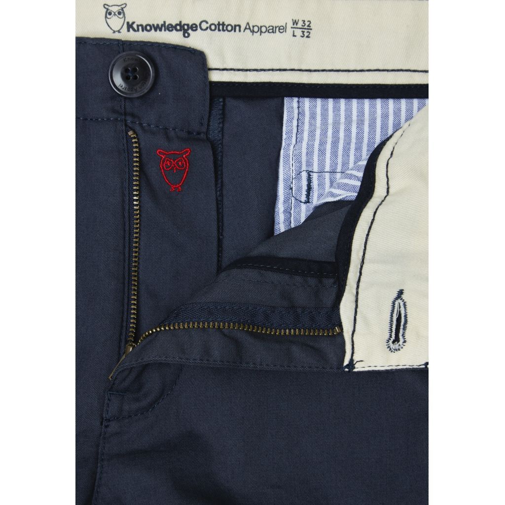 Chino marine en coton bio - chuck