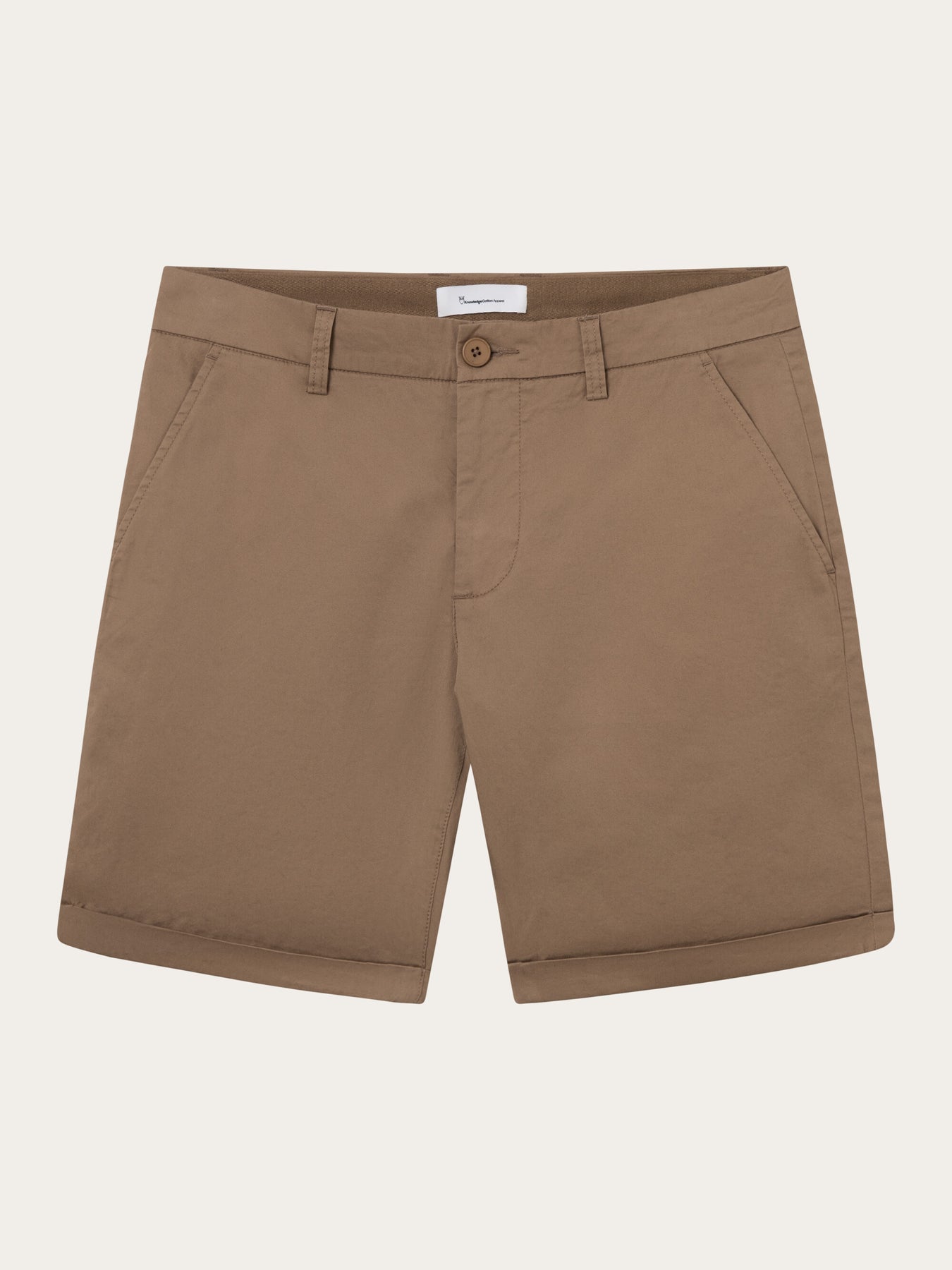 Short chino camel en coton bio - chino poplin tuffet