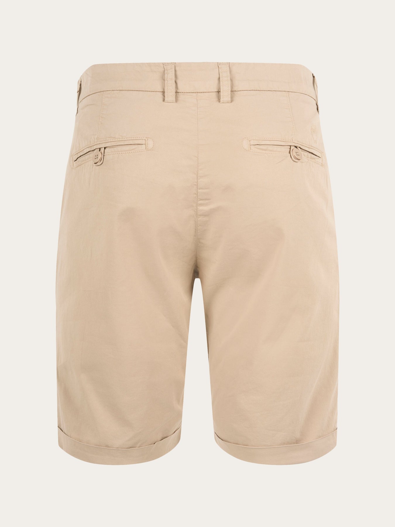 Short chino en coton bio | beige "chino poplin light feather gray"