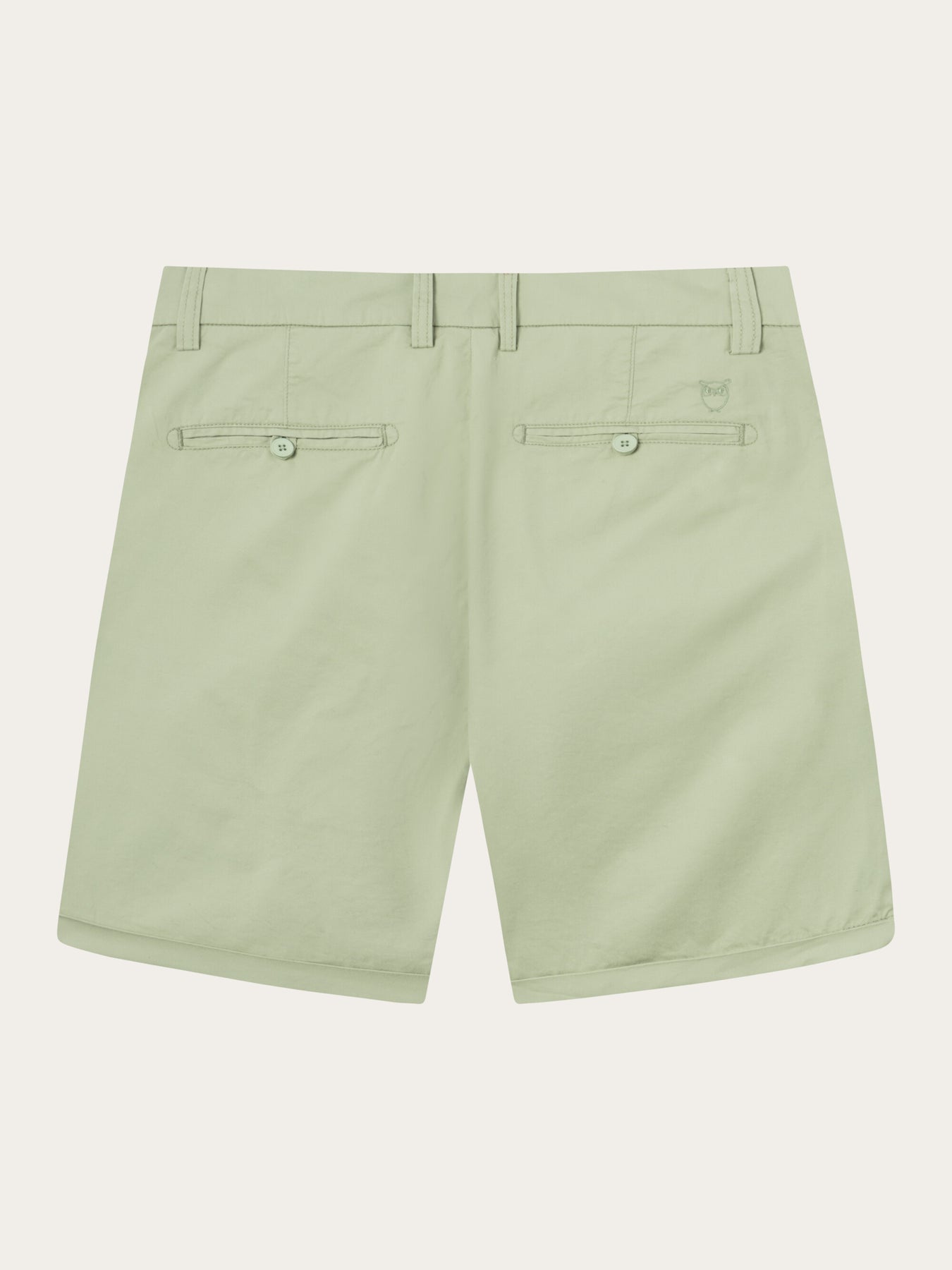 Short chino vert clair en coton bio - chino poplin swamp