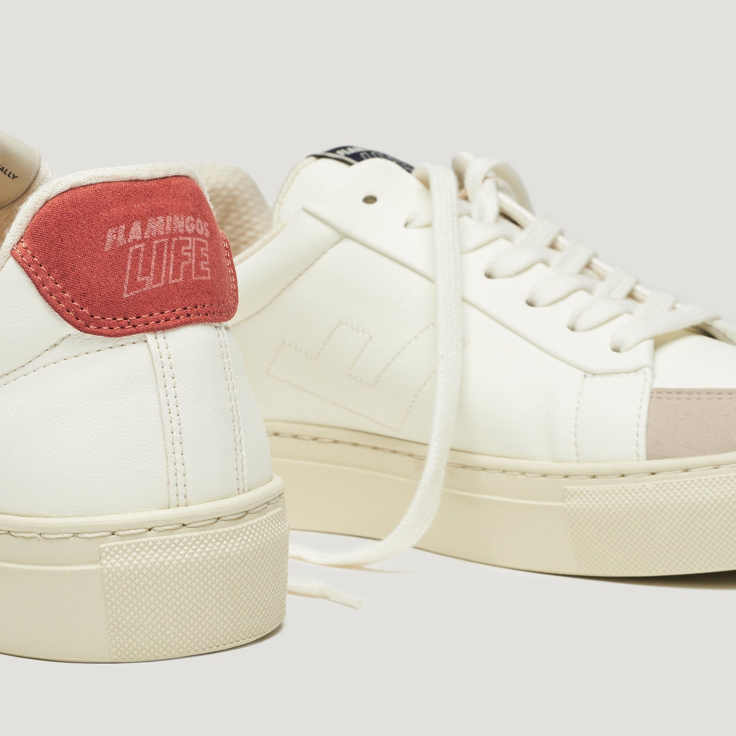Baskets vegan en recyclé - classic 70s off white grana ecru