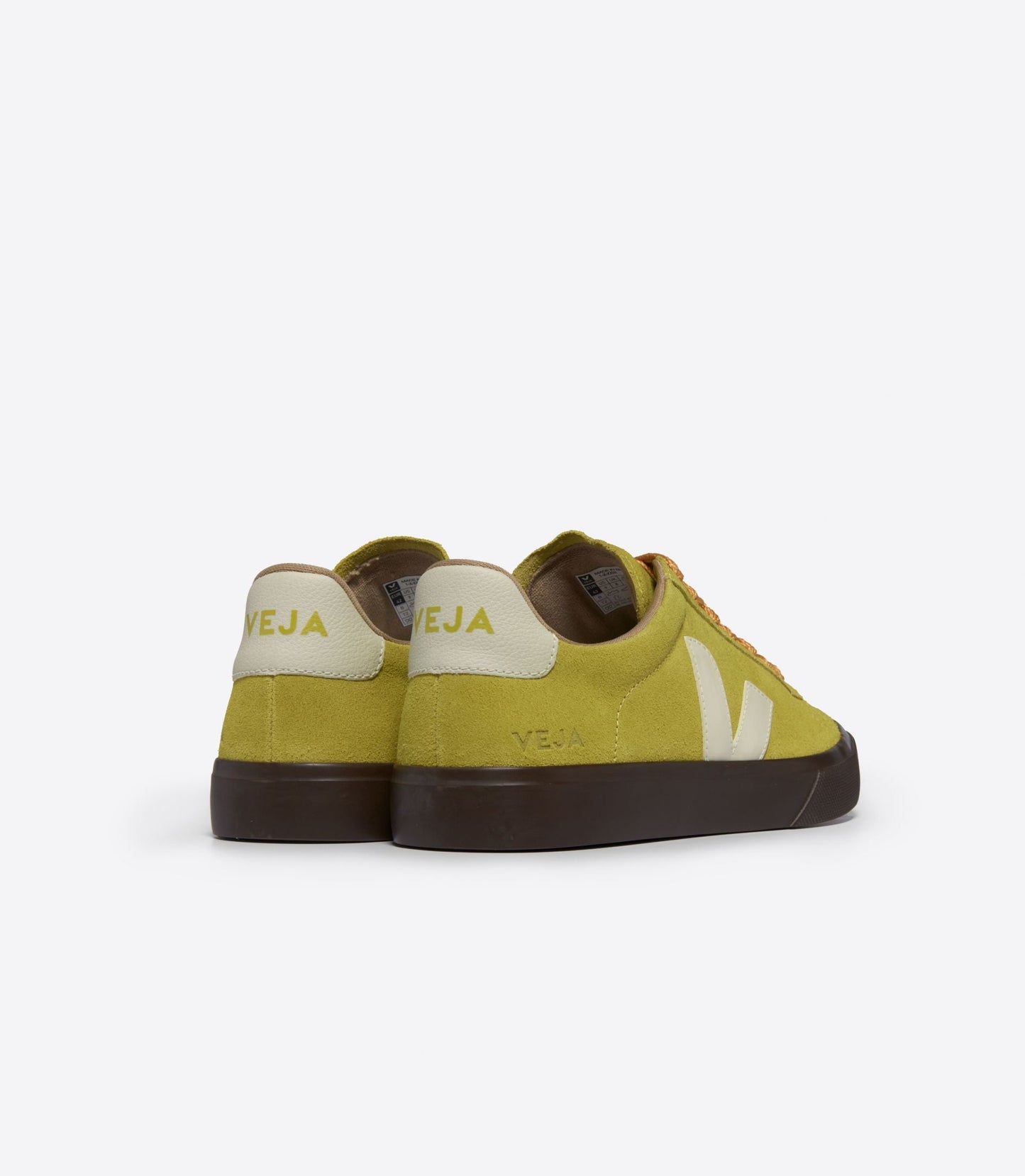 Baskets en suède et cuir sans chrome | jaune "campo bold suede liquor pierre"