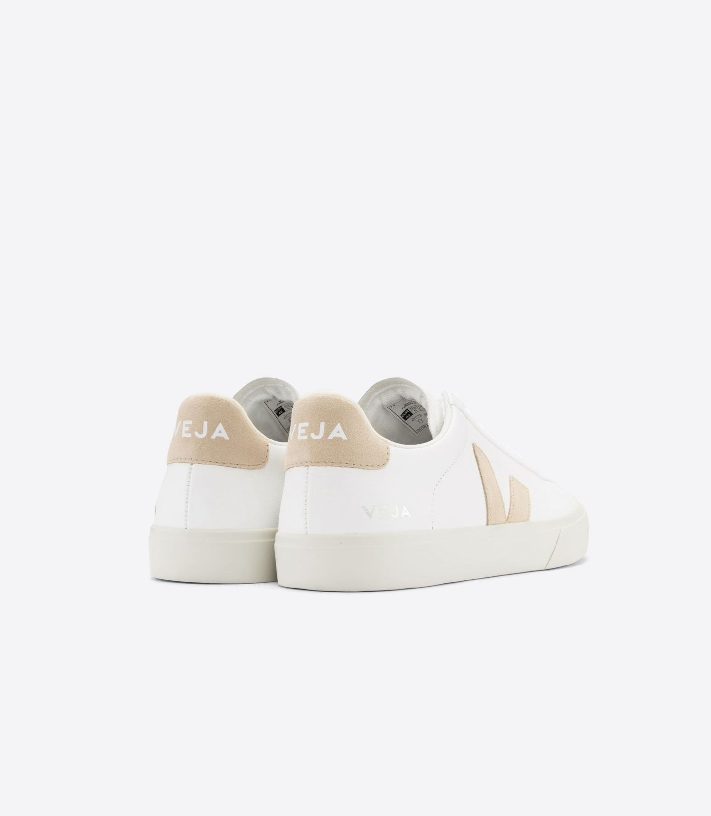 Baskets en cuir sans chrome | beige "campo chromefree leather white almond"