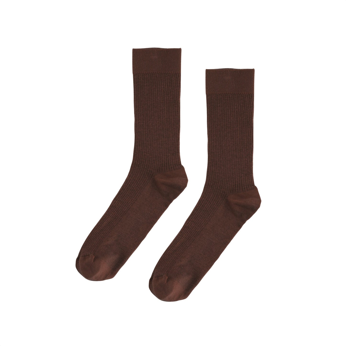 Chaussettes hautes en coton bio | marron "Coffee Brown"