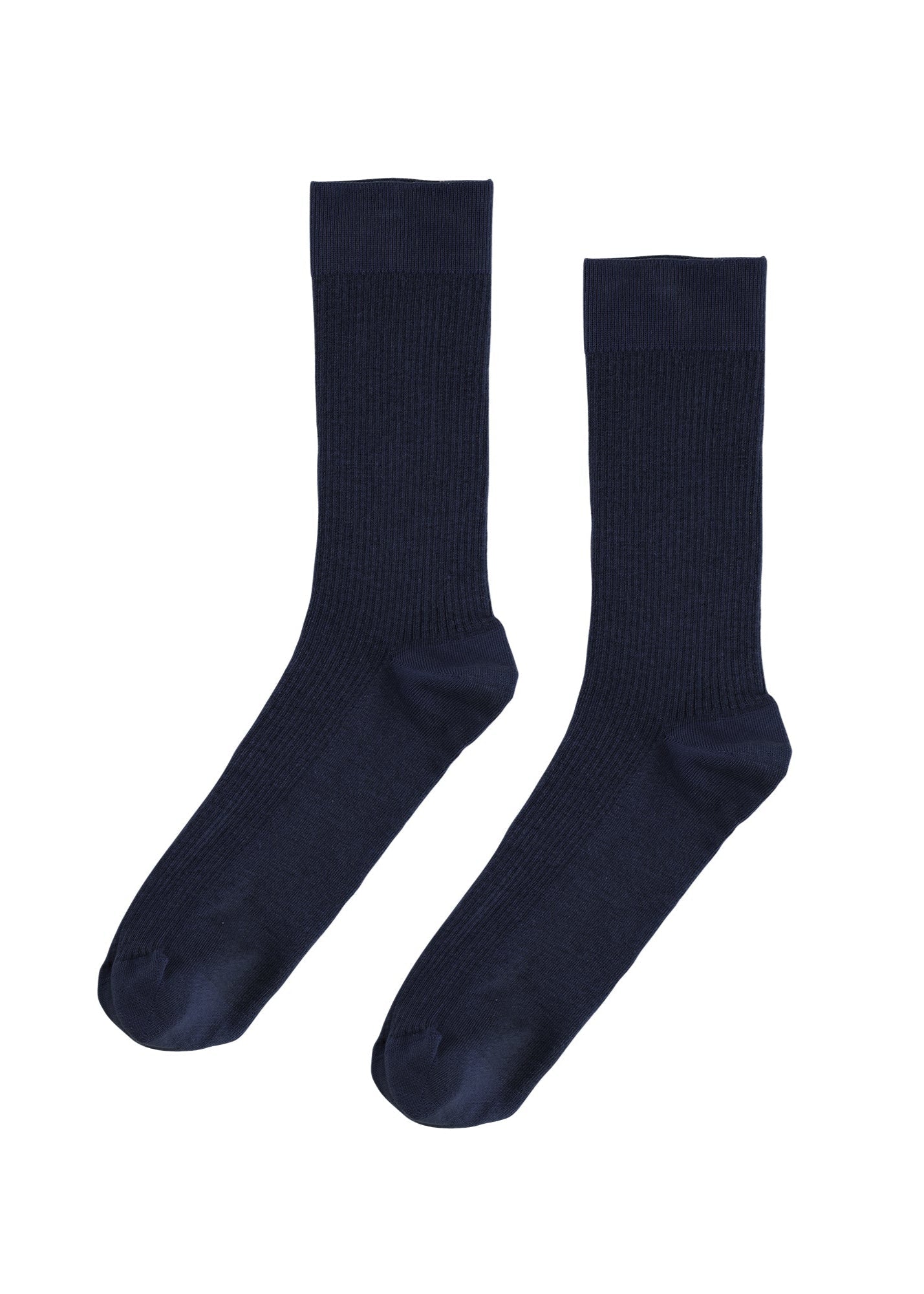 Chaussettes hautes marines en coton bio - Navy Blue