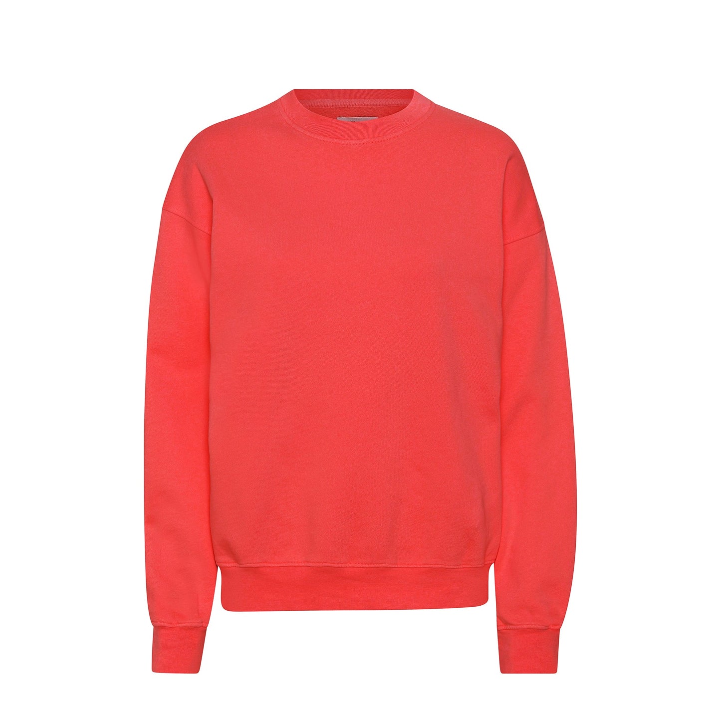 Sweat mixte oversize en coton bio | Orange sanguine "red tangerine"