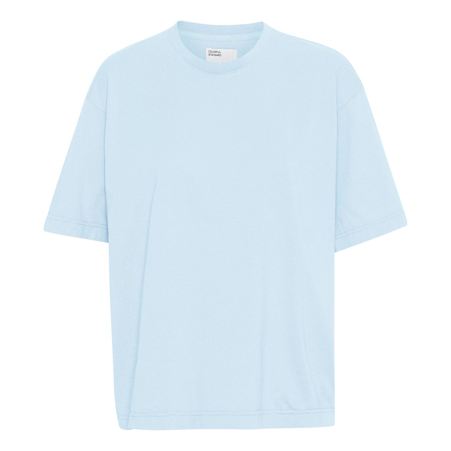 T-shirt oversize bleu en coton bio - women oversized t-shirt polar blue