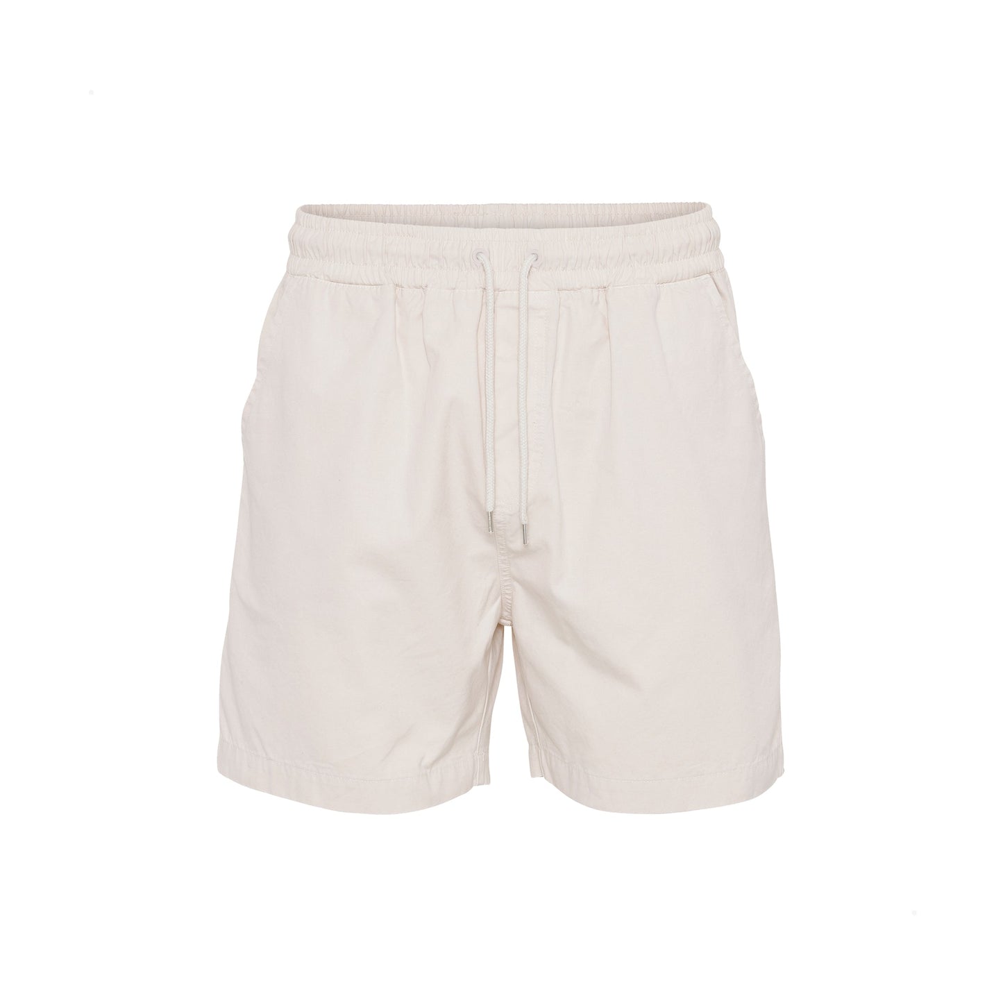 Short en sergé de coton bio | écru "organic twill shorts ivory white"