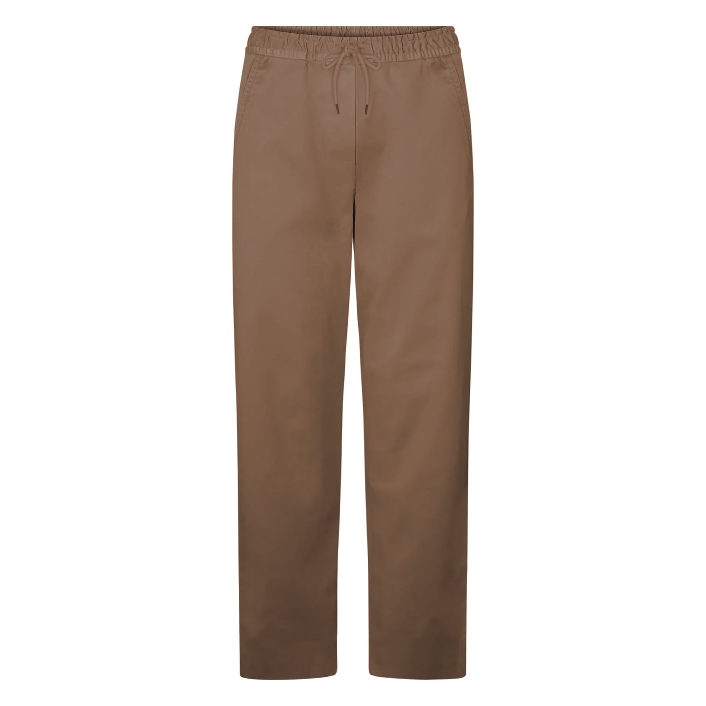 Pantalon droit en coton bio | marron "sahara camel"
