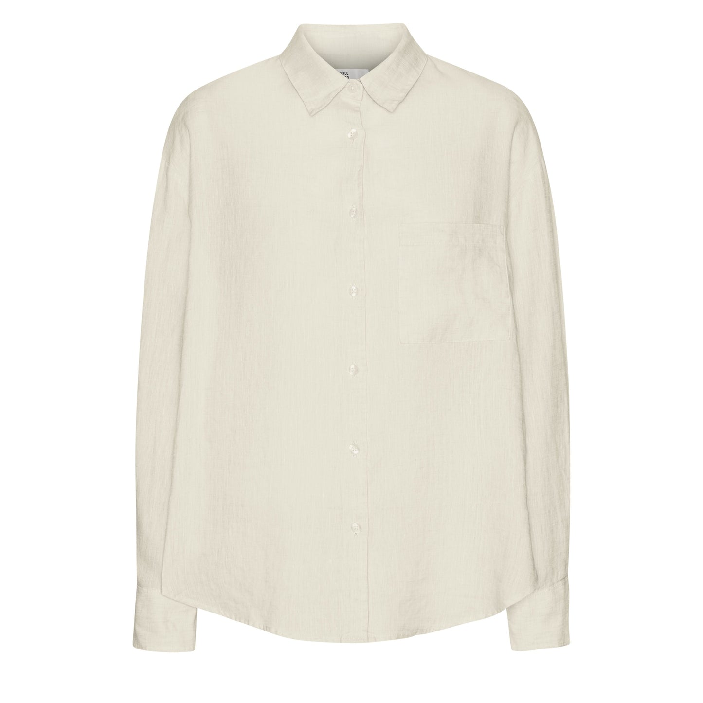 Chemise ample en lin bio | écru "organic linen oversized shirt - ivory white"
