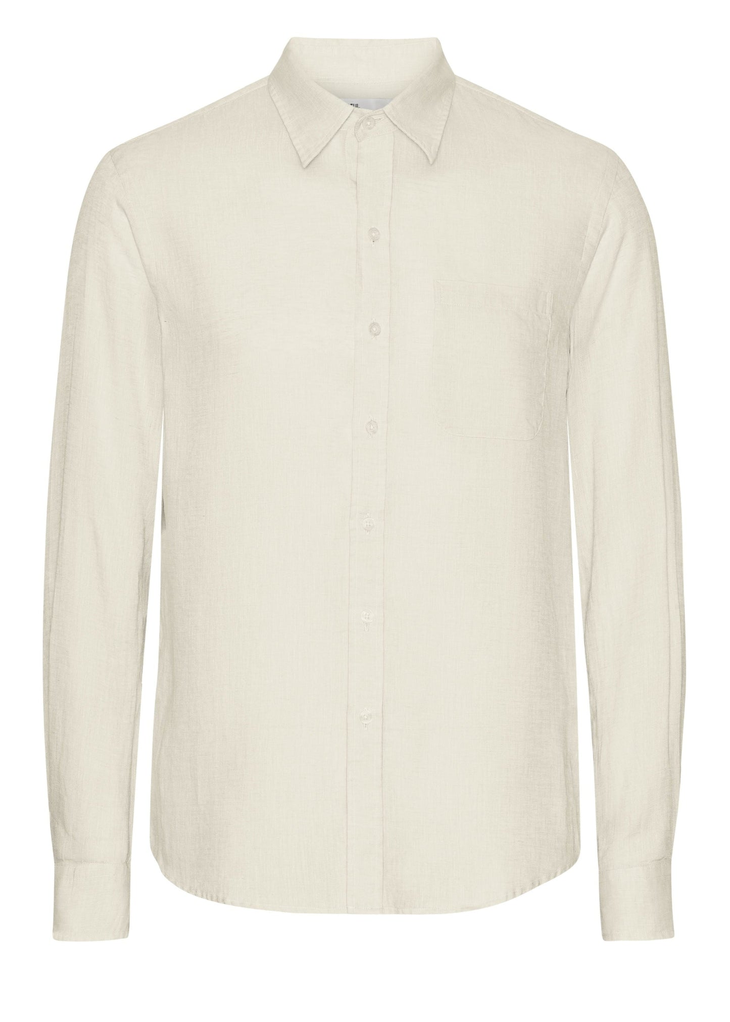 Chemise droite en lin bio | écru "Organic linen shirt - ivory white"
