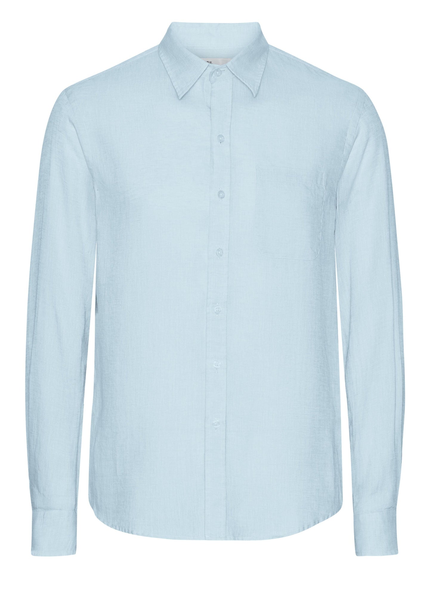 Chemise droite en lin bio | bleu ciel "Organic linen shirt - polar blue"