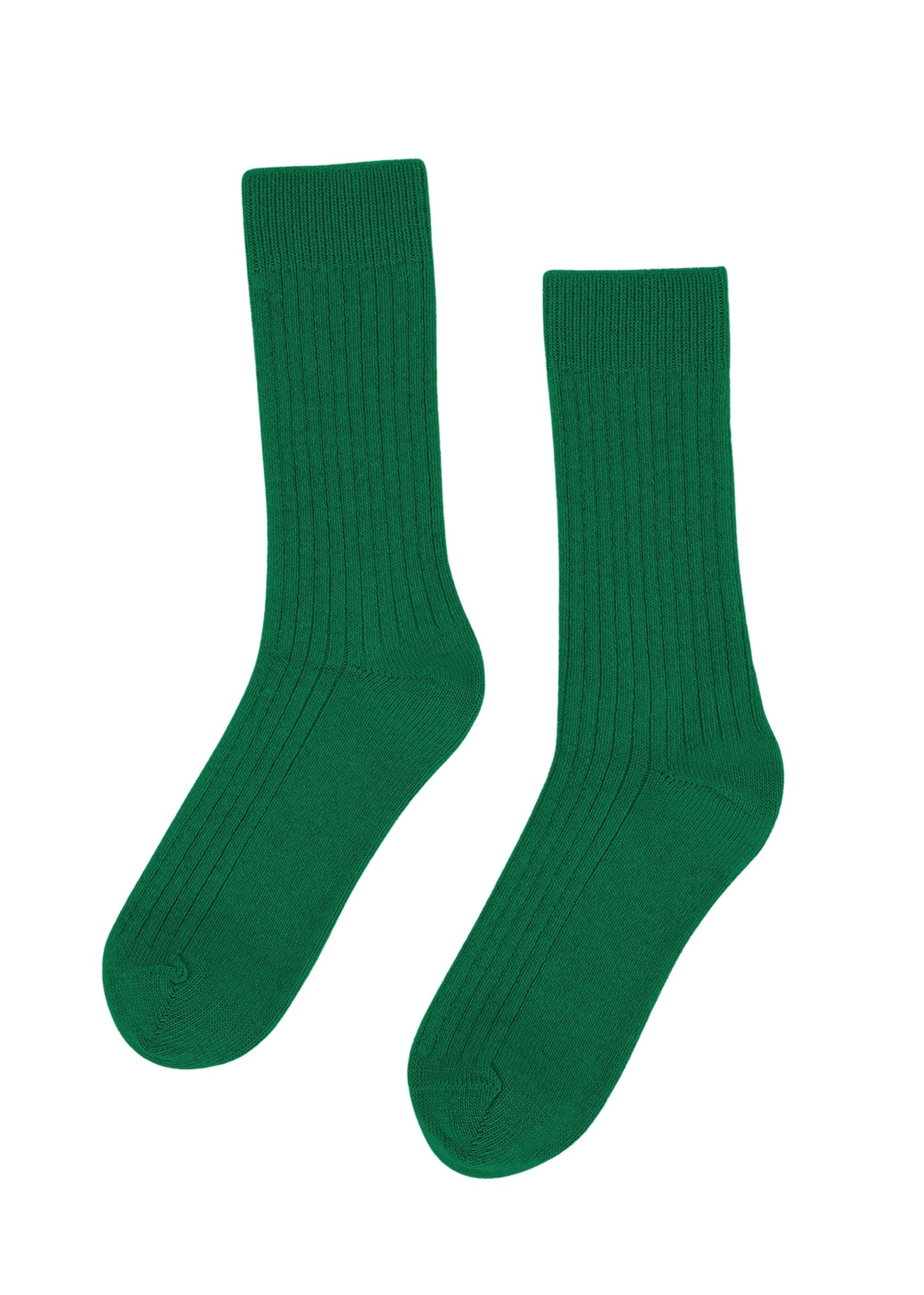 Chaussettes en laine mérinos recyclée | vert "kelly green"