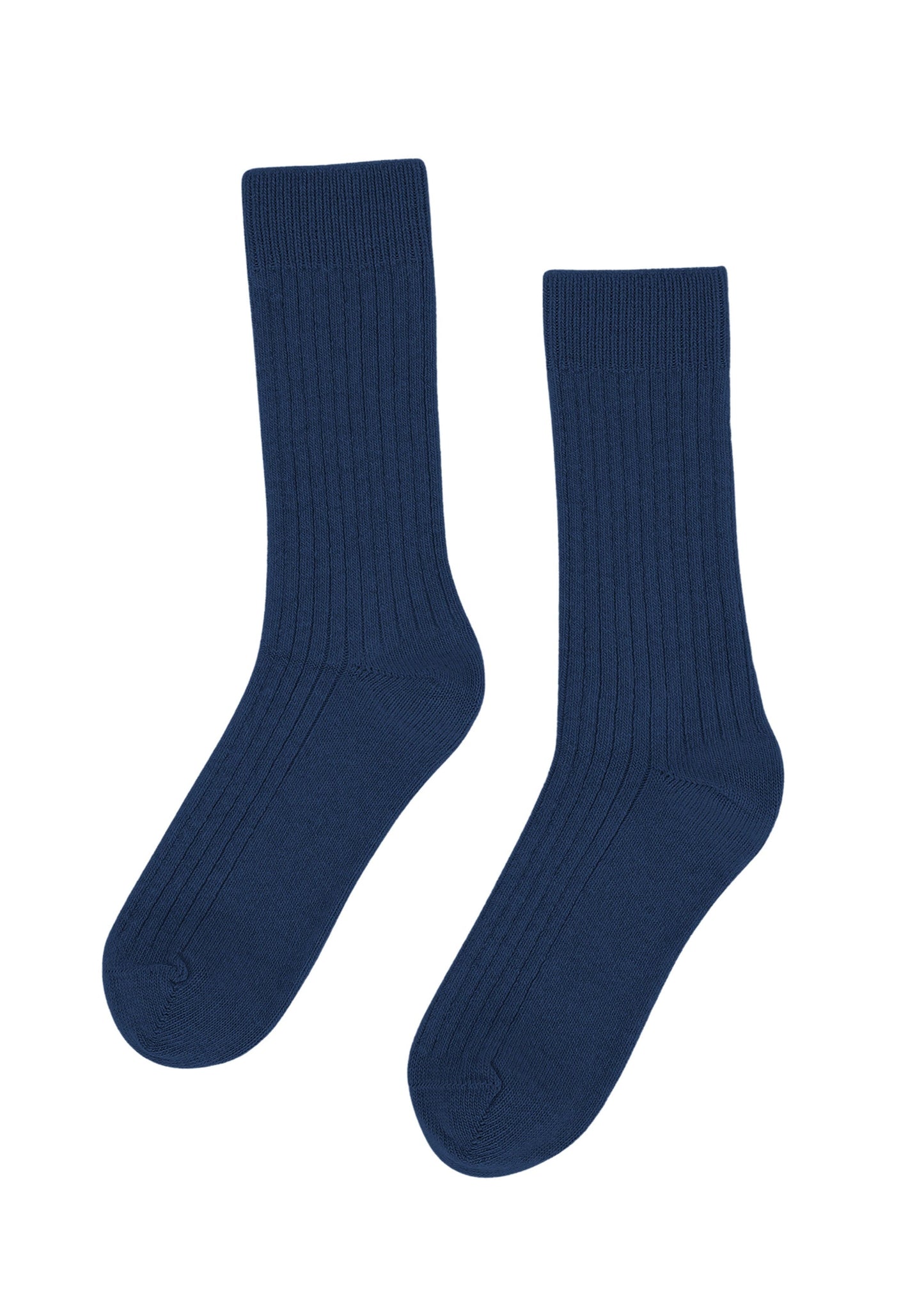 Chaussettes en laine mérinos recyclée | bleu "marine blue"