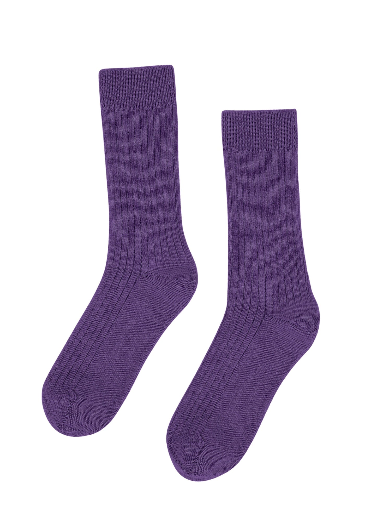 Chaussettes en laine mérinos recyclée | violet "ultra violet"
