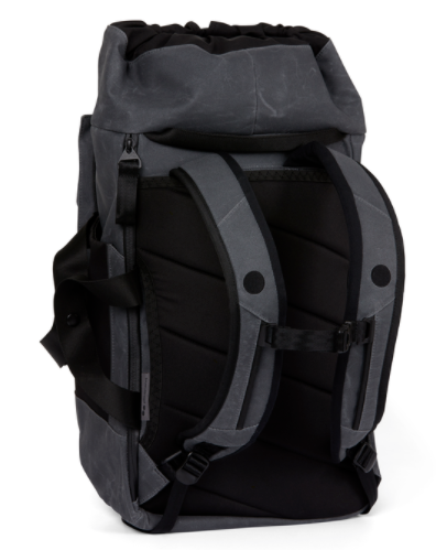 Sac à dos waxé gris recyclé - blok medium