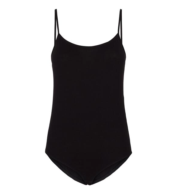 Body noir en coton bio - marika bodysuit black
