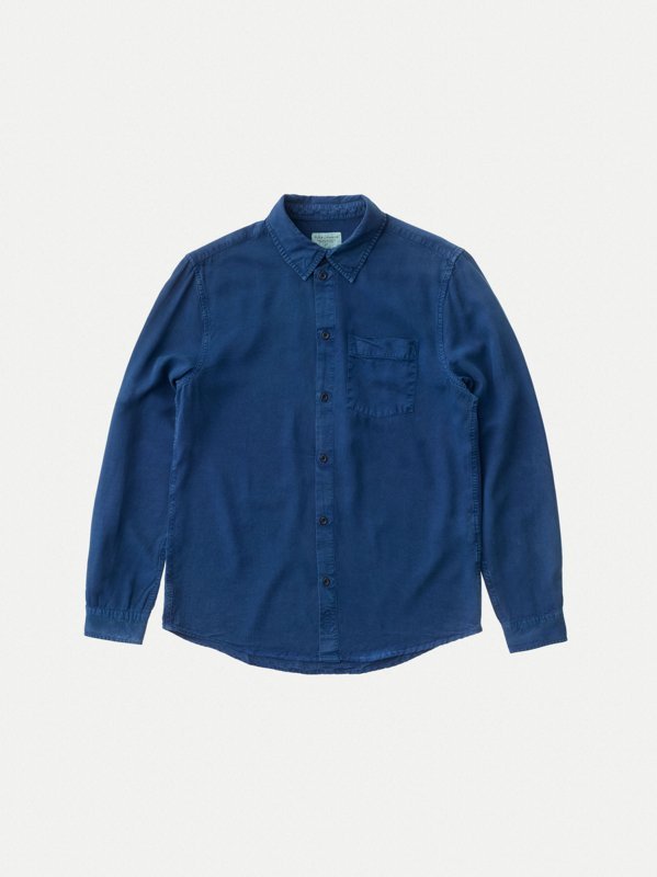 Chemise bleue en twill - Chuck Smooth