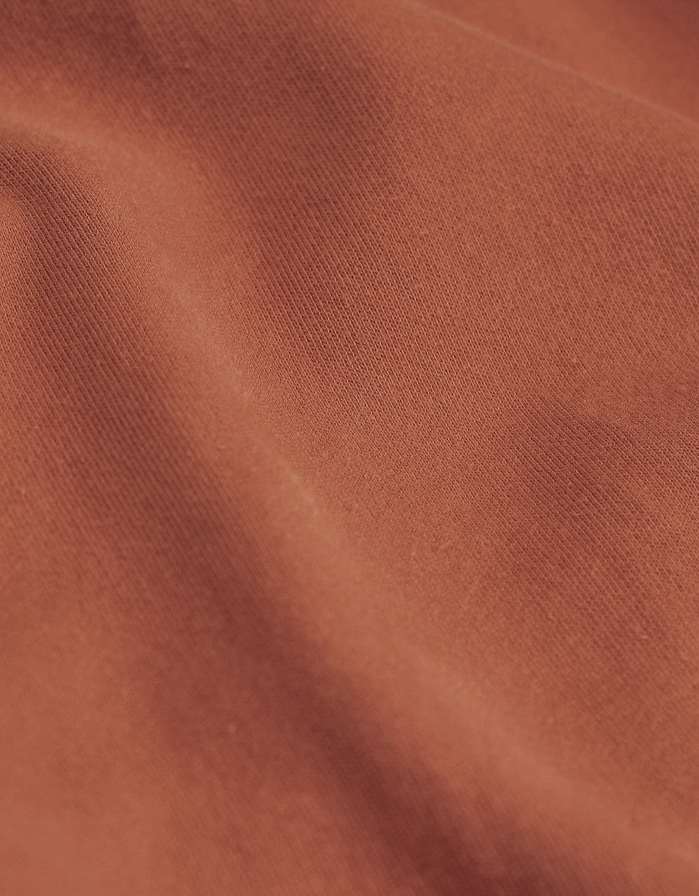Short de jogging rouille en coton bio - dark amber