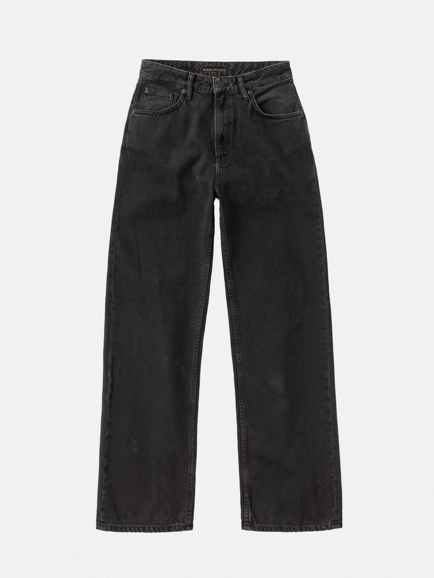 Jean ample délavé en coton recyclé | noir "clean eileen washed out black"