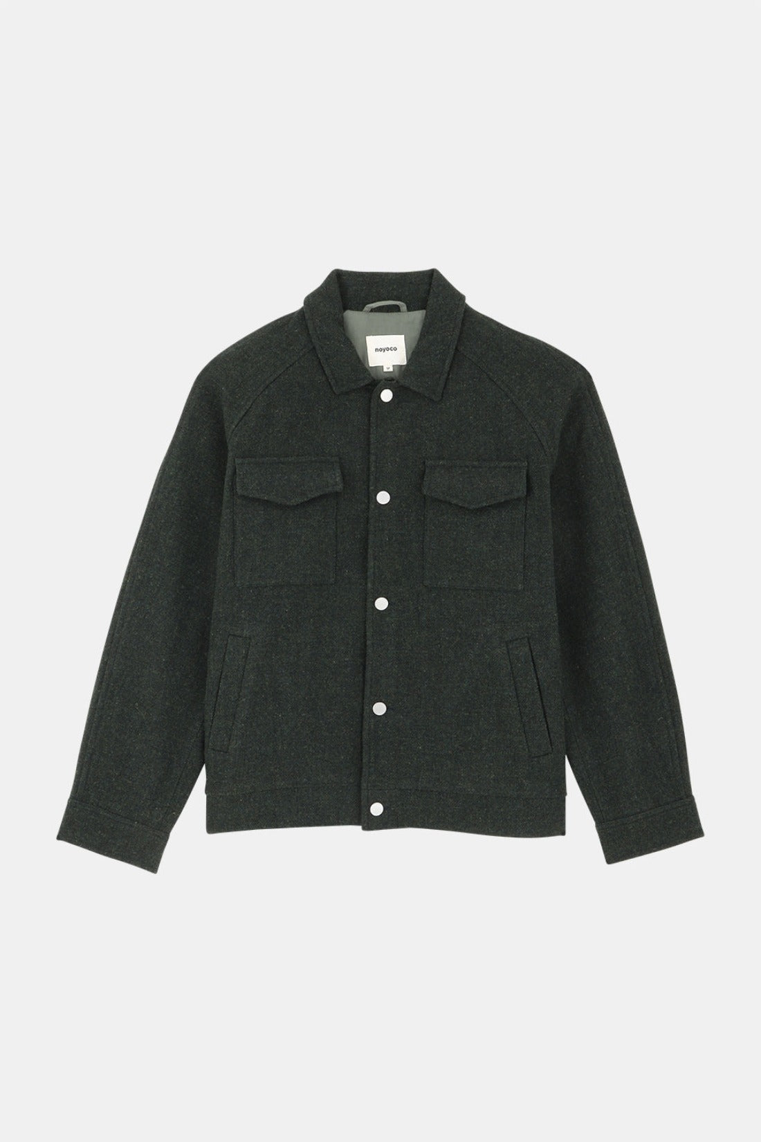 Veste hiver en laine certifiée | vert "palma - dark green"