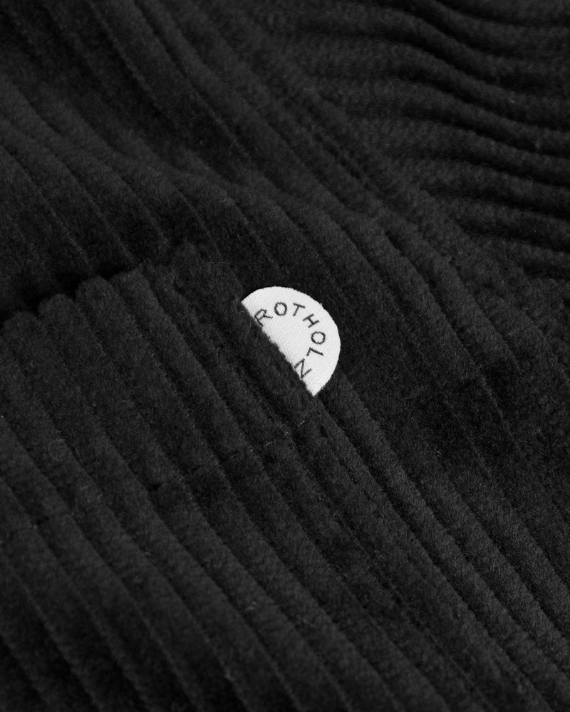 Surchemise velours en coton bio | noir "cord casual shirt - soft black"