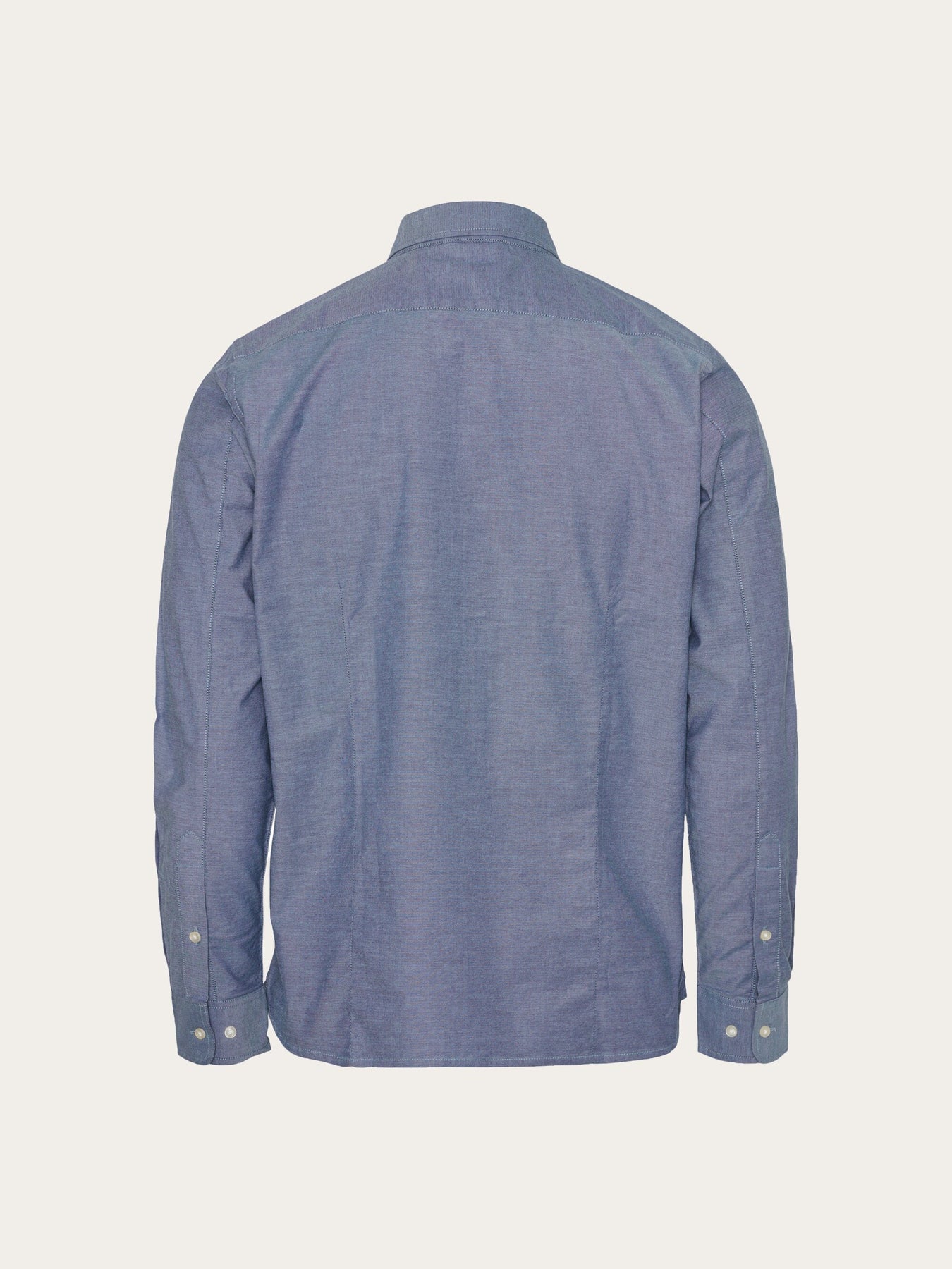 Chemise avec logo en coton bio | Bleu "costom tailored oxford shirt dark denim"