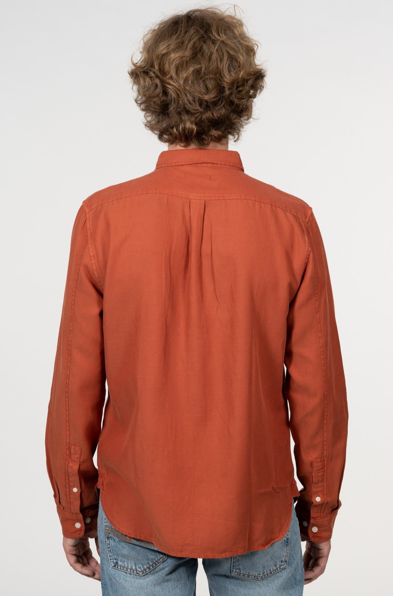Chemise rouille en tencel et coton bio - LARCH Arabian Spice