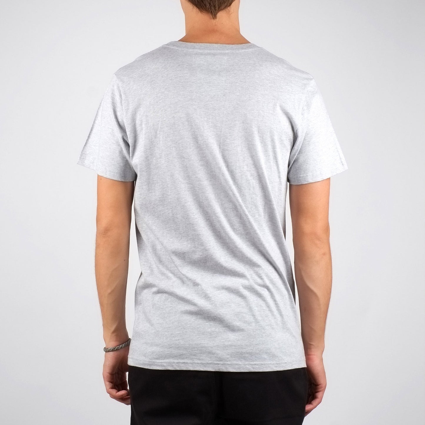 T-shirt gris vélo multicolore en coton bio
