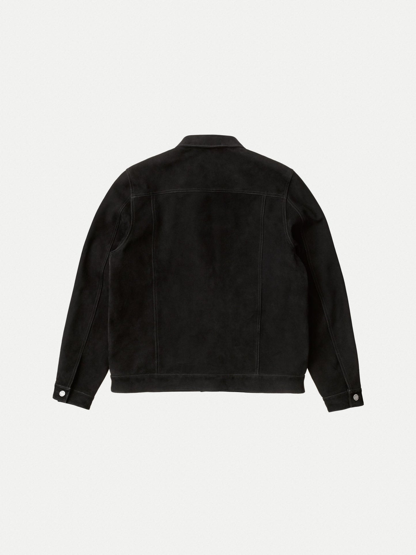 Veste noire en cuir nubuck tannage végétal - dante nubuck lined jacket black