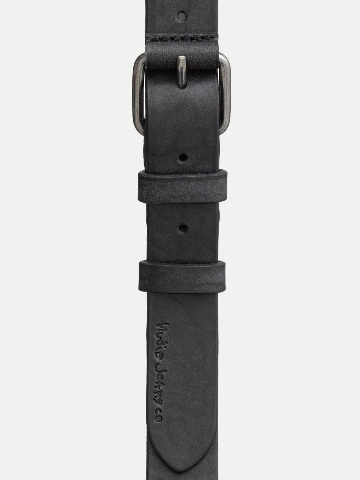 Ceinture en cuir tannage végétal | noir "Dwayne"