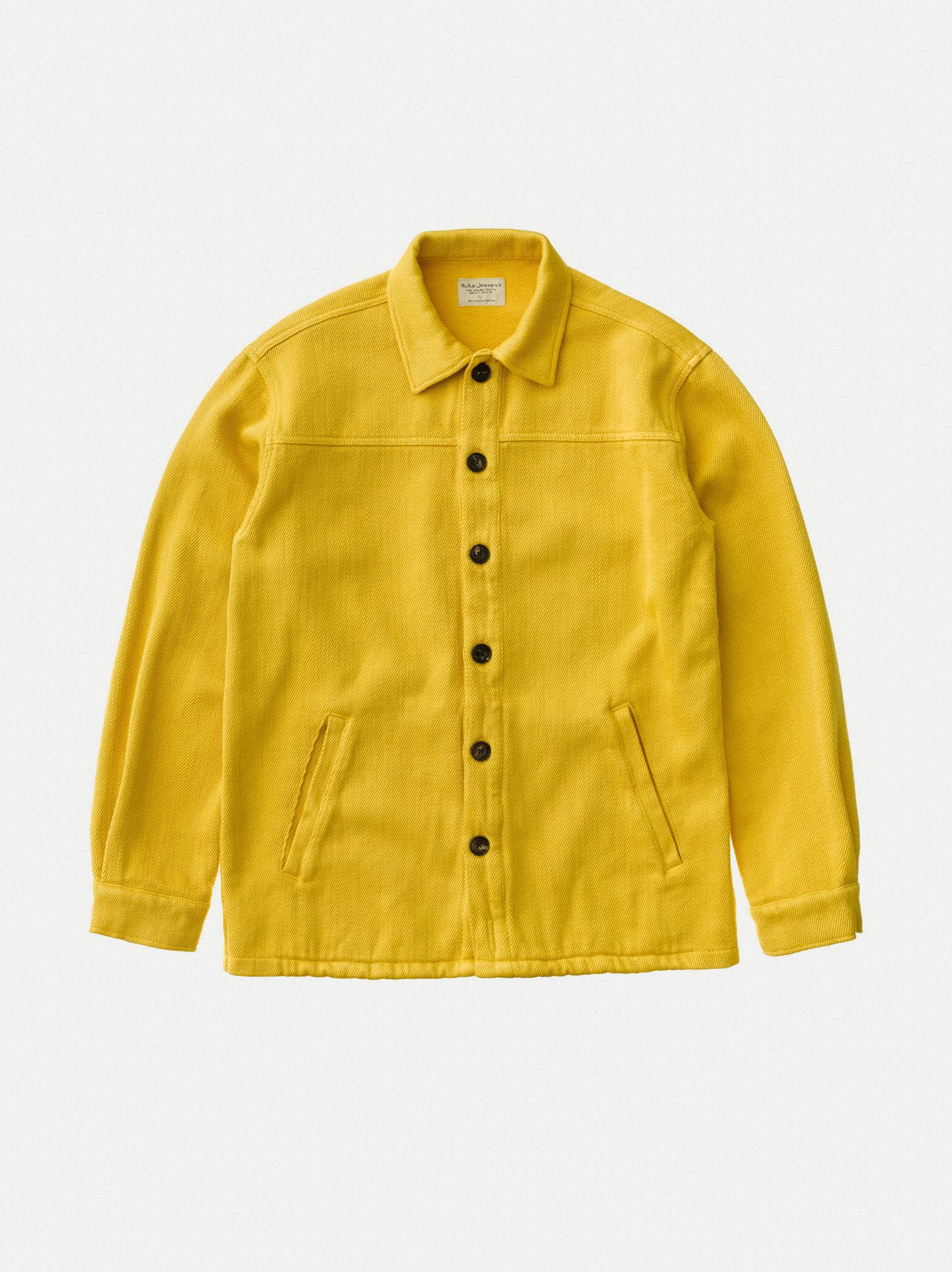 Surchemise jaune twill en coton bio - elias
