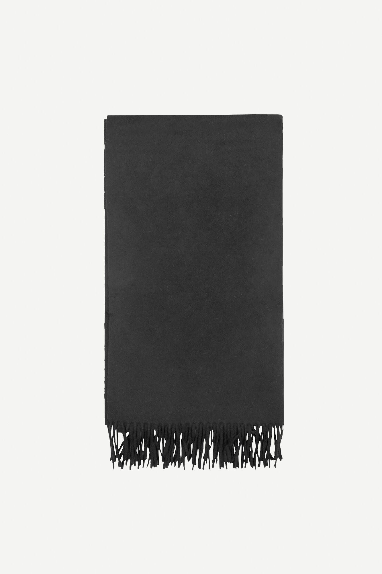 Écharpe en laine et cachemire recyclés | Noir "accola maxi scarf black"