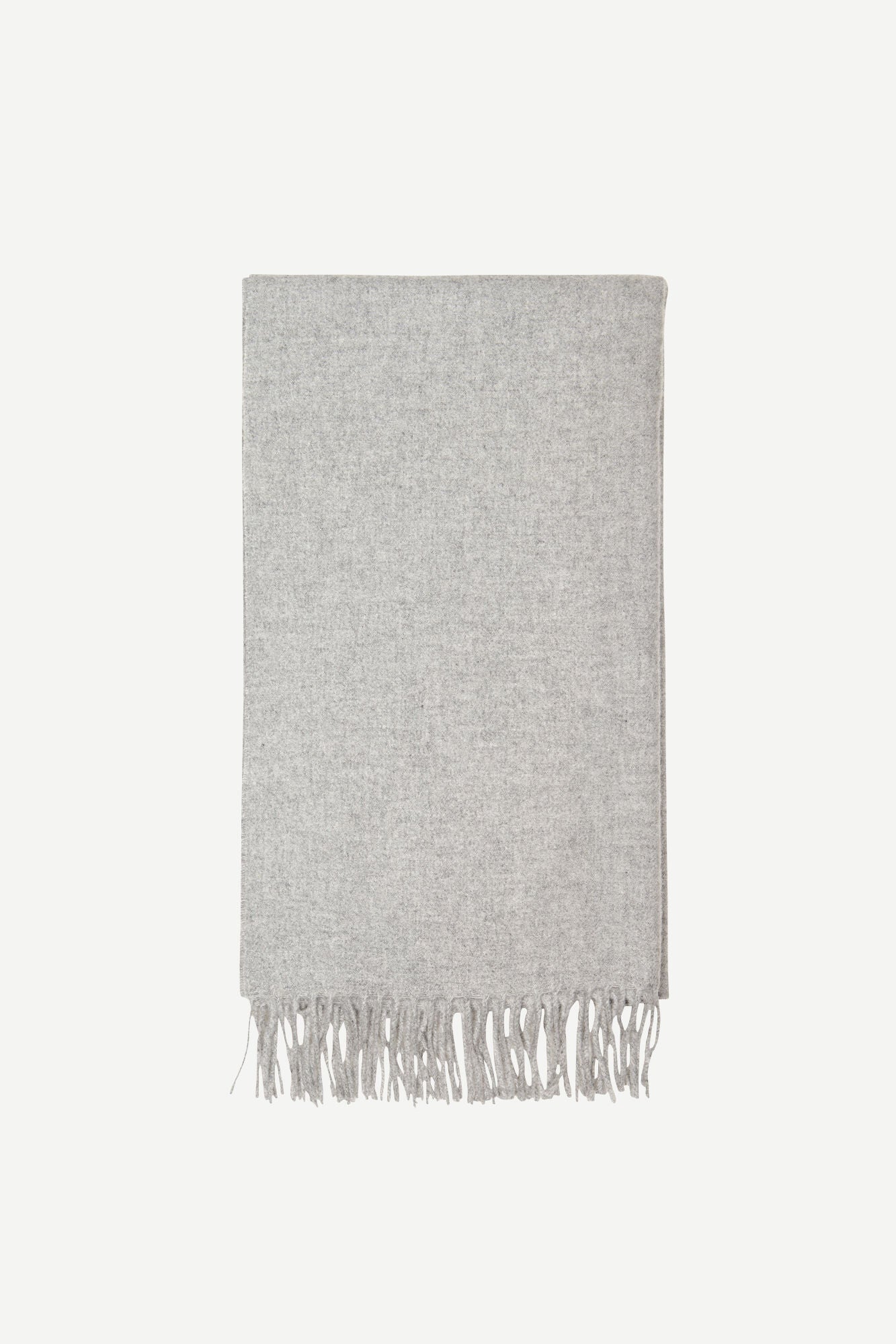 Écharpe en laine et cachemire recyclés | Gris "accola maxi scarf grey melange"