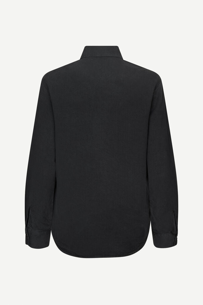 Chemise en lyocell | noir "madisoni shirt washed black"