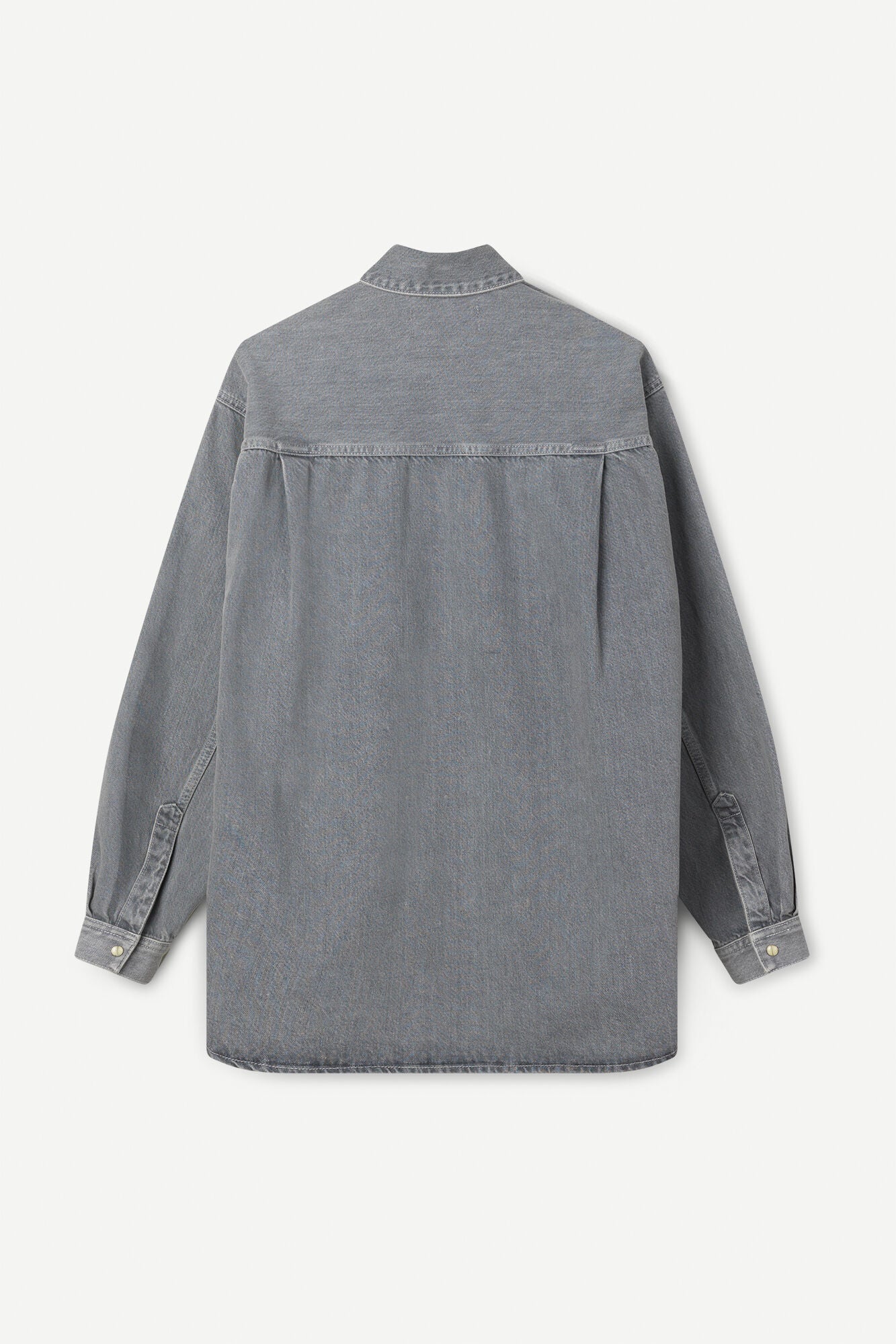 Surchemise en denim en coton bio et recyclé | Gris "eleanor shirt mist"