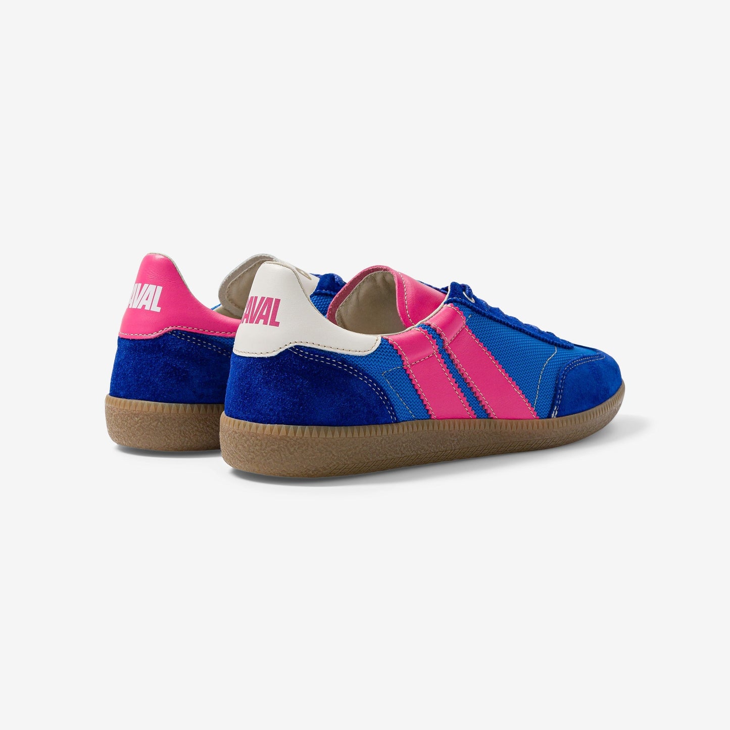 Baskets en cuir certifié | bleu "flash kiss"