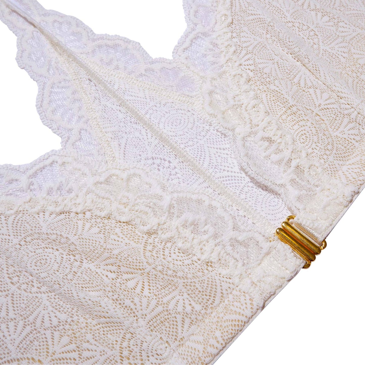 Soutien-gorge blanc en dentelle recyclée - Fabienne