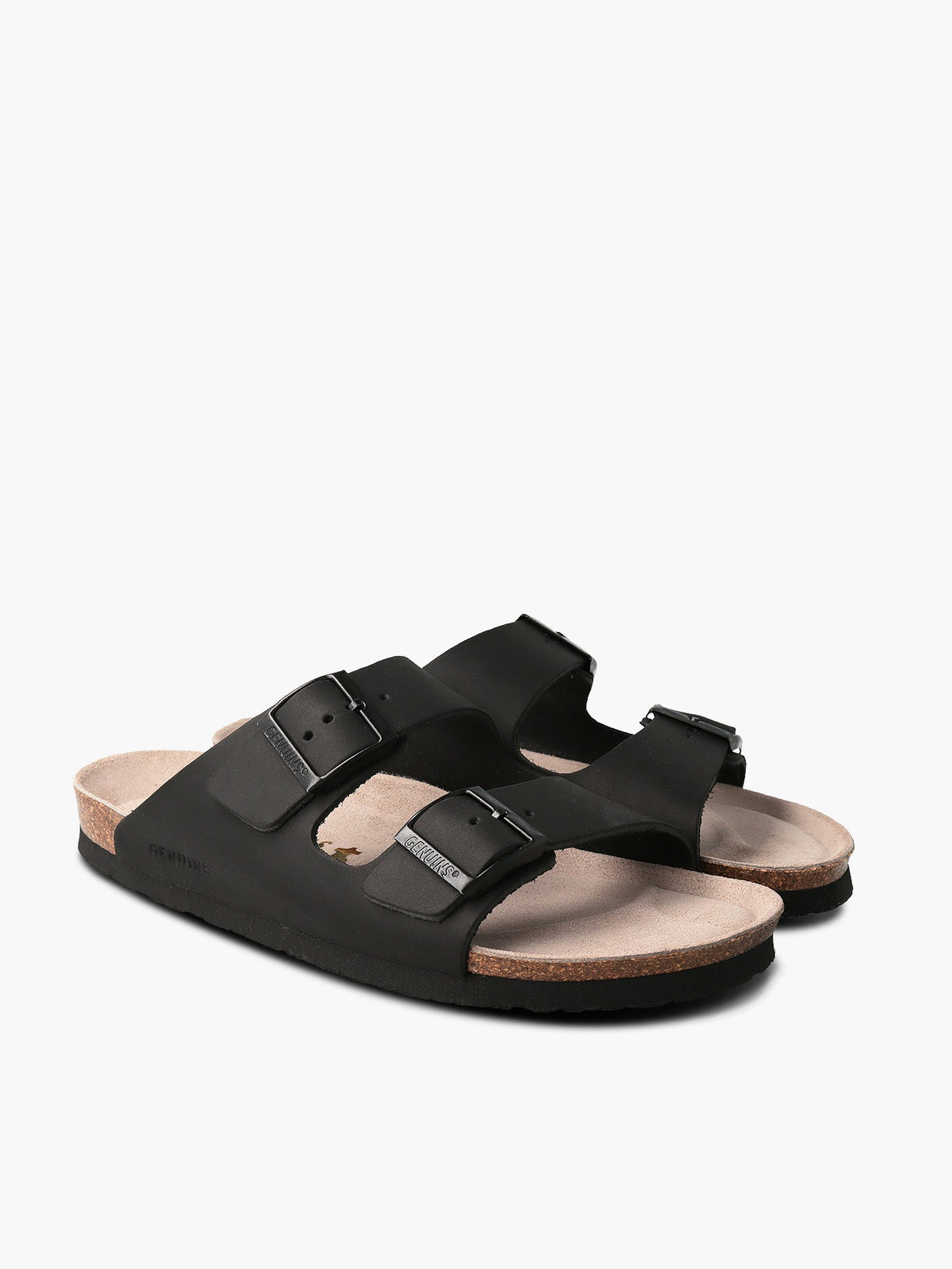 Sandales en cuir certifié | Noir "hawaii apure black"