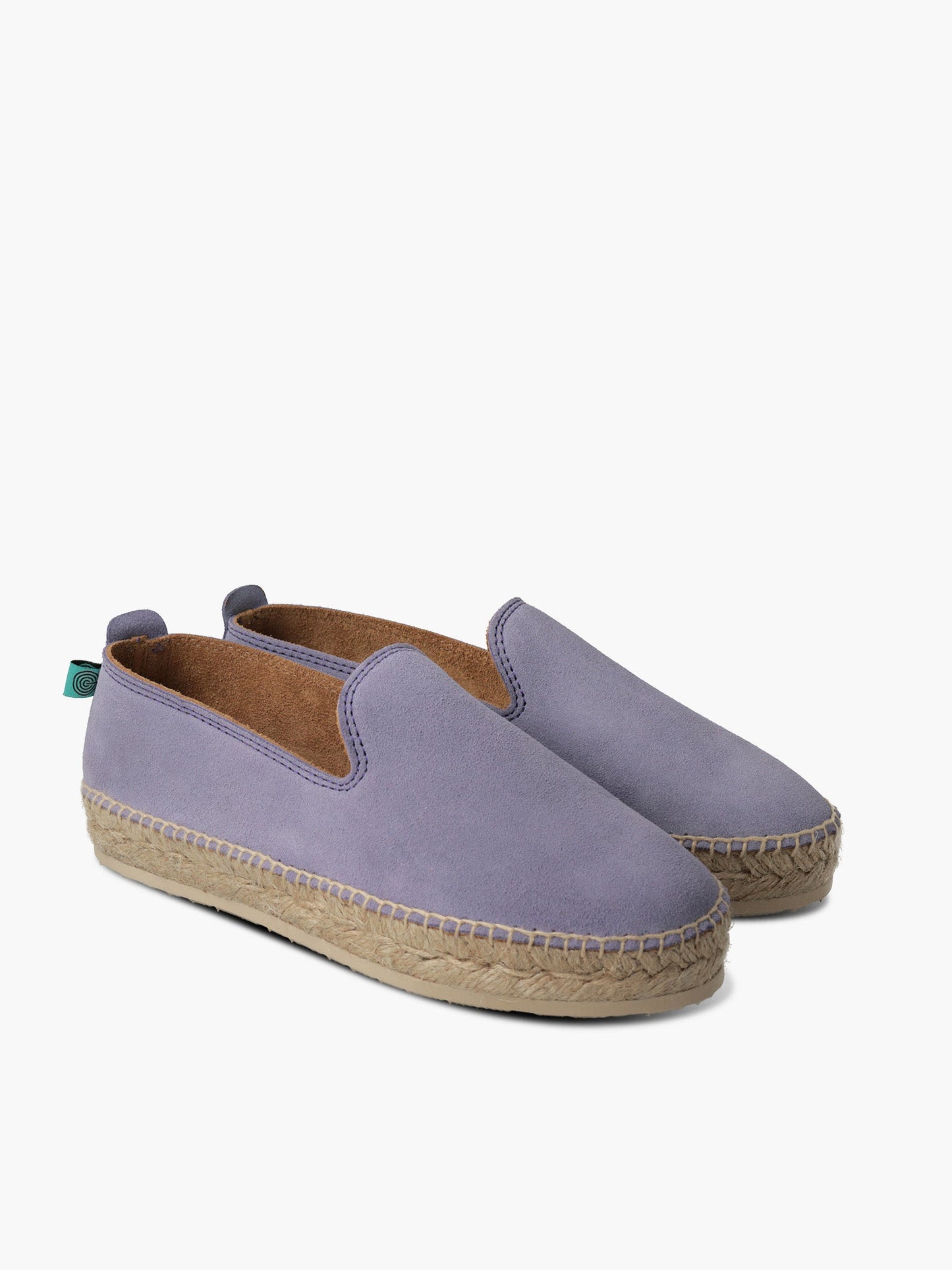 Espadrilles lilas en cuir certifié - sabina velours lavender